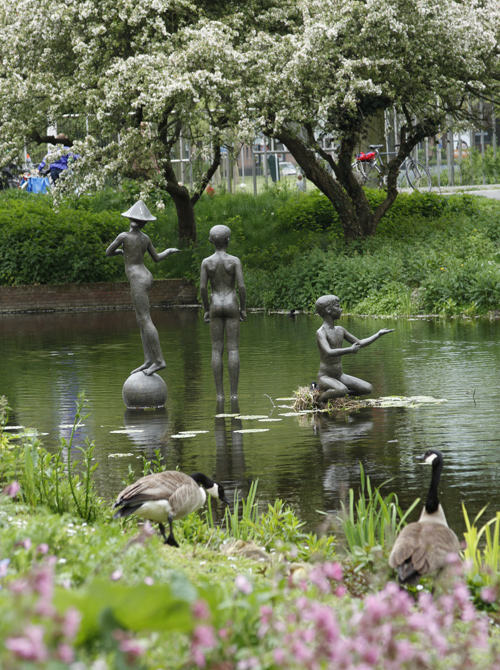 spel en zekerheid kinderen in het stadhoudersplantsoen.